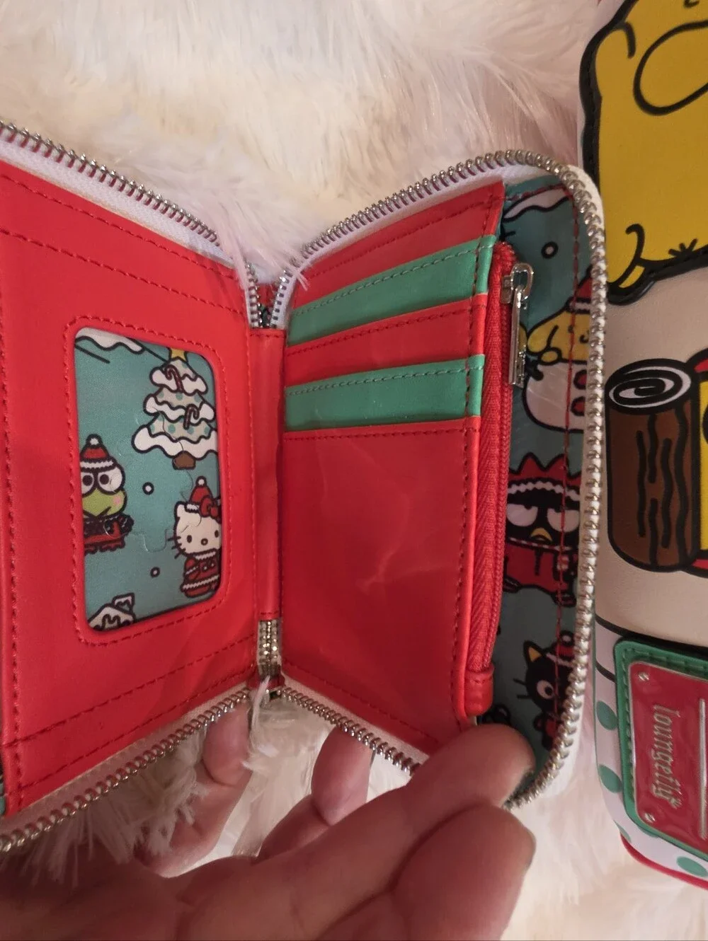 Loungefly Sanrio Hello Kitty & Friends Christmas Wreath Mini Backpack & Wallet